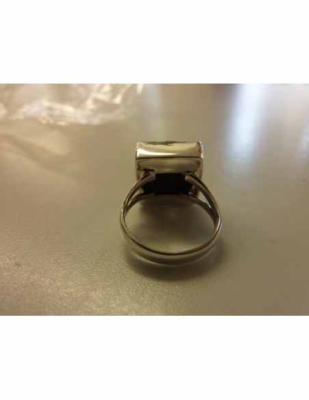 Bague Tourmaline Noire Argent