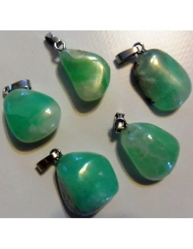 Smithsonite verte pendentif