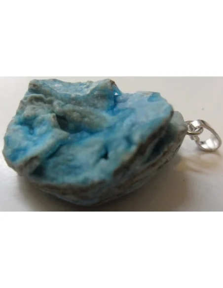 Smithsonite bleue pendentif 