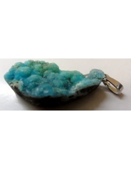 Smithsonite bleue pendentif 