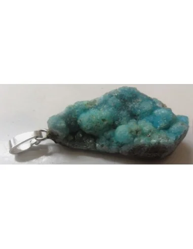 Smithsonite bleue pendentif 