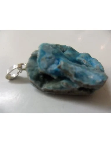 Smithsonite bleue pendentif 