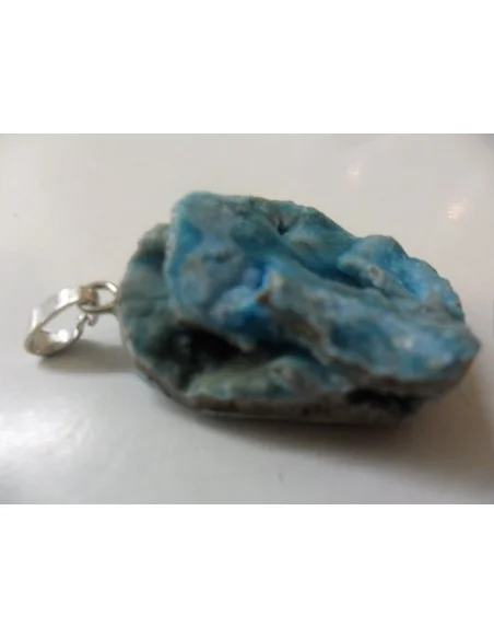 Smithsonite bleue pendentif 