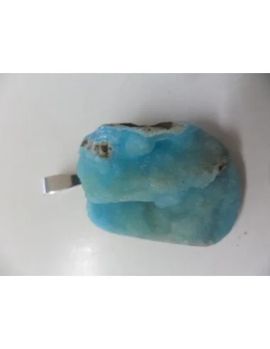 Smithsonite bleue pendentif 