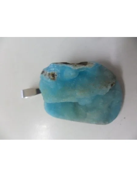 Smithsonite bleue pendentif 
