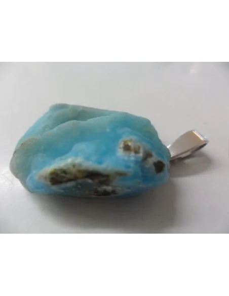 Smithsonite bleue pendentif 