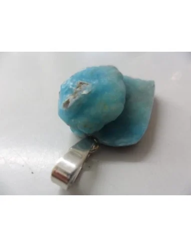 Smithsonite bleue pendentif 