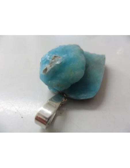 Smithsonite bleue pendentif 