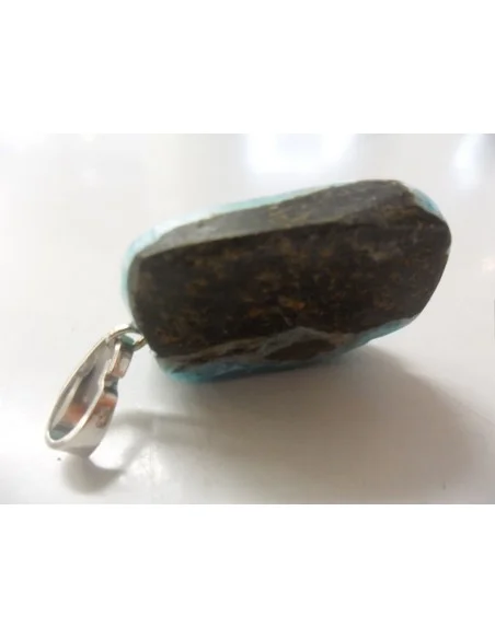 Smithsonite bleue pendentif 
