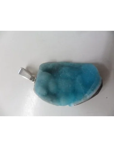 Smithsonite bleue pendentif 