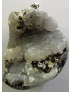 Smithsonite blanche pendentif
