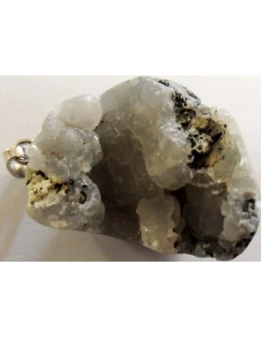 Smithsonite blanche pendentif