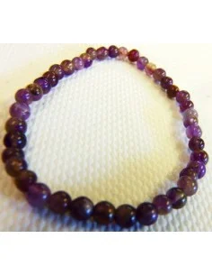Améthyste bracelet boules 4mm