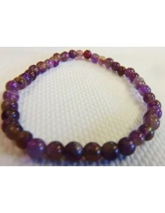 Améthyste bracelet boules 4mm 2