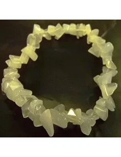 Bracelet Pierre de lune blanche nacré 2