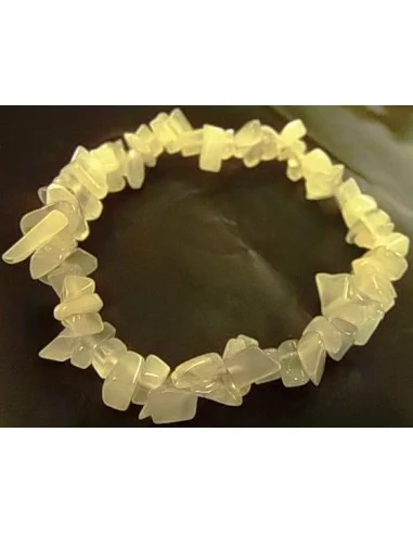 Bracelet Pierre de lune blanche nacré