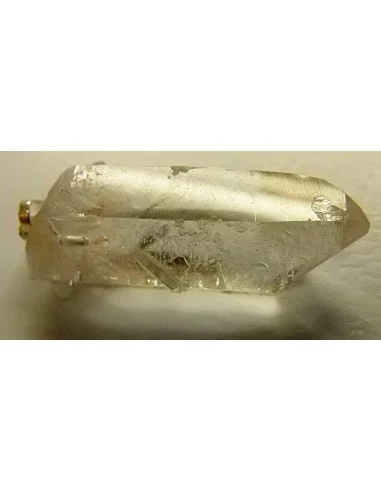 Quartz essence stellaire gravé diamant, pendentif