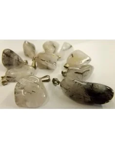 Pendentif quartz tourmaliné 2