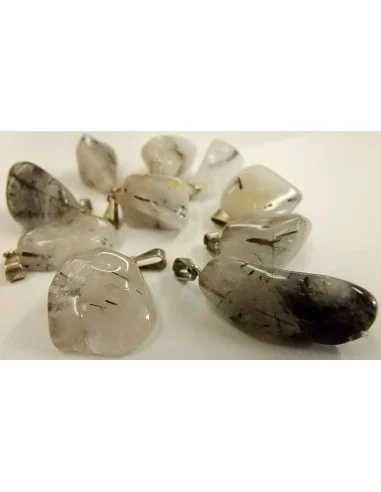 Pendtif quartz tourmaliné