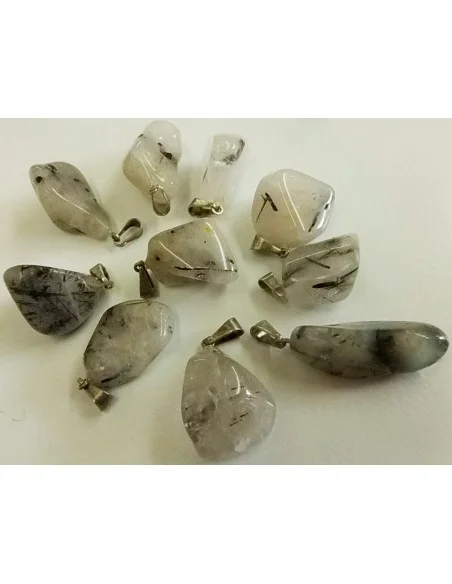 Pendtif quartz tourmaliné Pendtif quartz tourmaliné