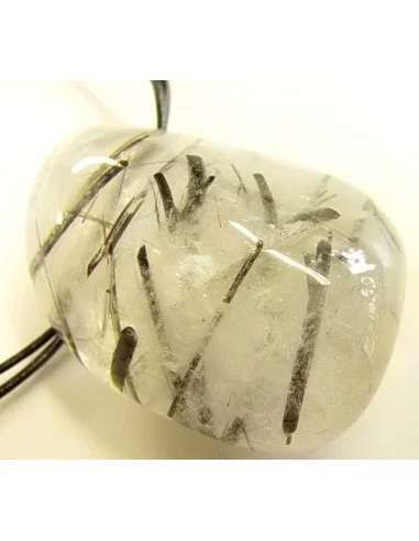 Quartz tourmaliné grand pendentif