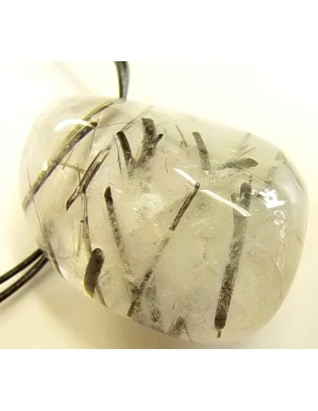 Quartz tourmaliné grand pendentif
