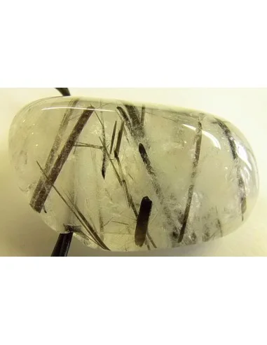 Quartz tourmaliné grand pendentif