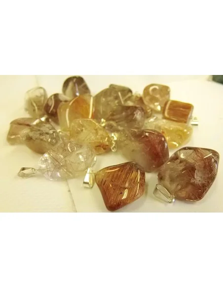 Quartz rutile pendentif argent Quartz rutile pendentif argent