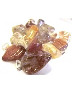 Quartz rutile pendentif argent
