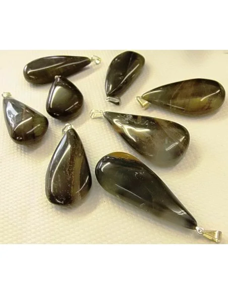 Oeil de faucon pendentif en forme de goûte