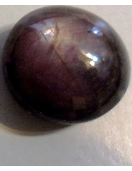 Rubis étoilé percé, pendentif