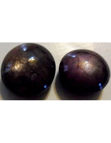 Rubis étoilé percé, pendentif