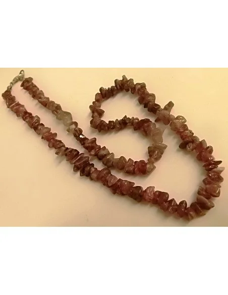Tourmalines rose collier premier prix