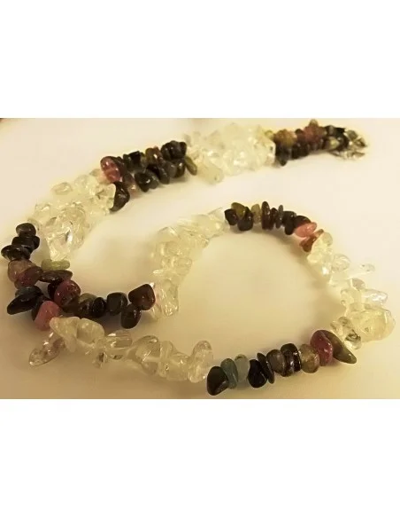 Tourmalines couleurs, cristal collier premier prix