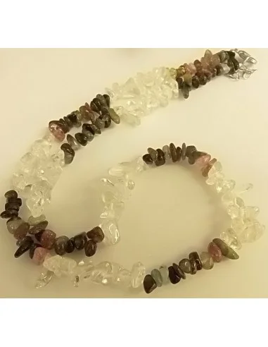 Tourmalines couleurs, cristal collier premier prix