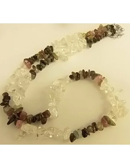Tourmalines couleurs, cristal collier premier prix