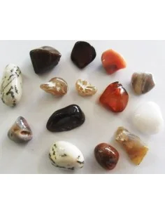 Agates pierres polis