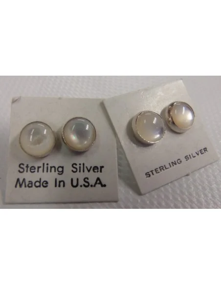 Boucles d'oreilles en pierre de lune argent