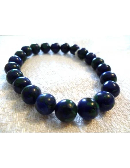 Azurite malachite bracelet 6mm