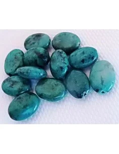 Turquoise ovale percé 1,5cm