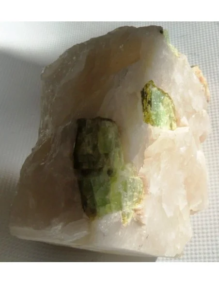 Tourmaline verte brute Tourmaline verte brute