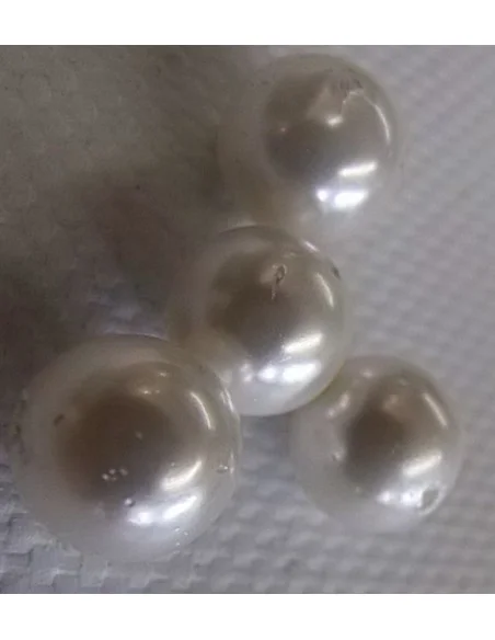 Perle blanche 12mm Perle blanche 12mm