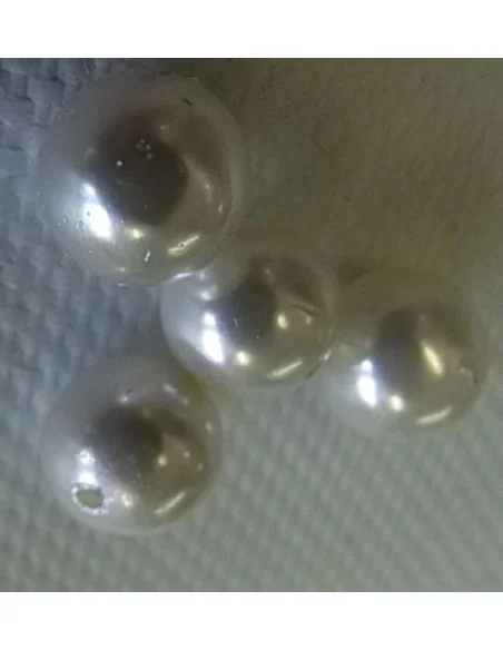 Perle blanche 12mm Perle blanche 12mm