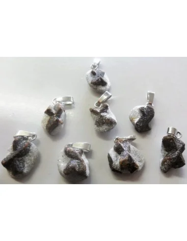 Staurotite, staurotide pierre croix, croix des fées pedentif