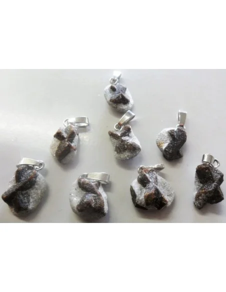 Staurotite, staurotide pierre croix, croix des fées pedentif