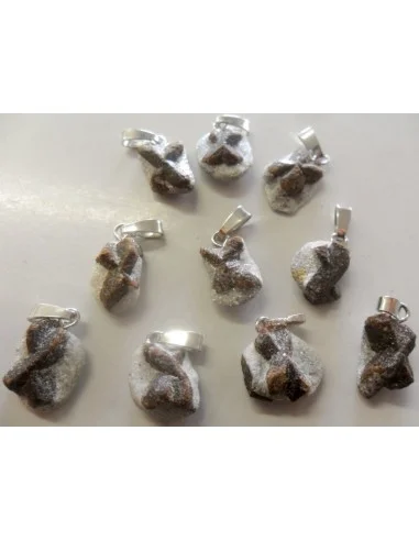 Staurotite, staurotide pierre croix, croix des fées pedentif