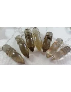 Pendule en pierre citrine 2