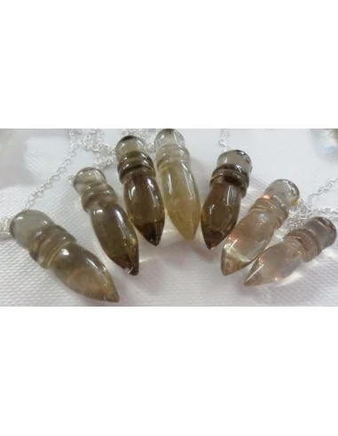 Pendule en pierre citrine