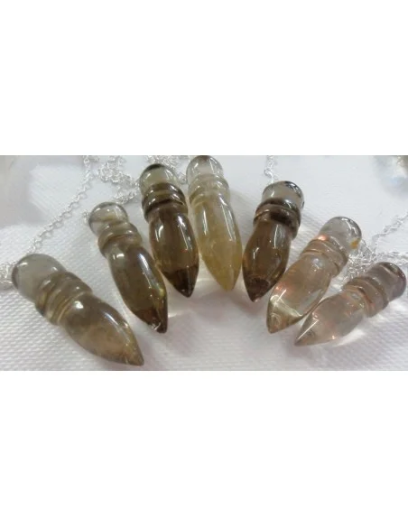 Pendule en pierre citrine