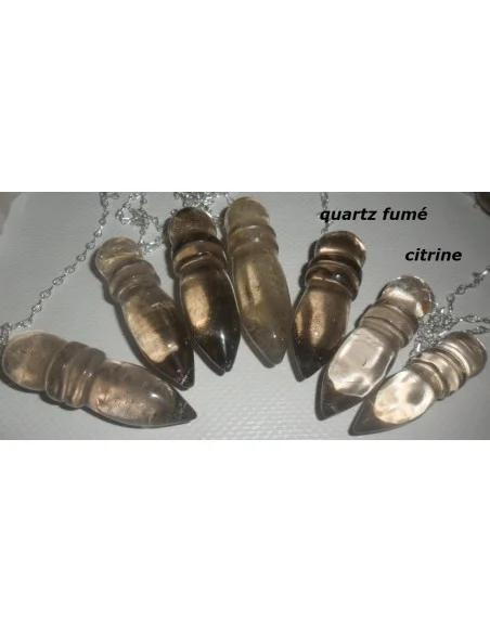 Pendule en pierre citrine